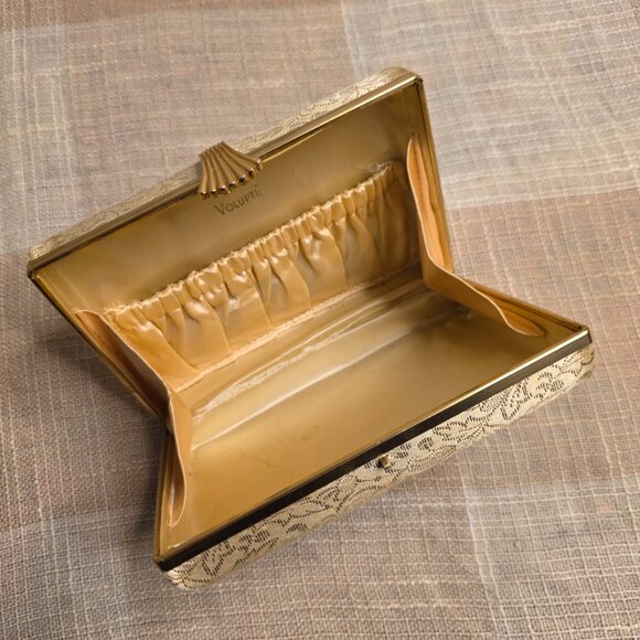 True Vintage Regency Mobwife Coastal Grandmother Preppy Bridal Clutch & Comb Set - Picture 4 of 10